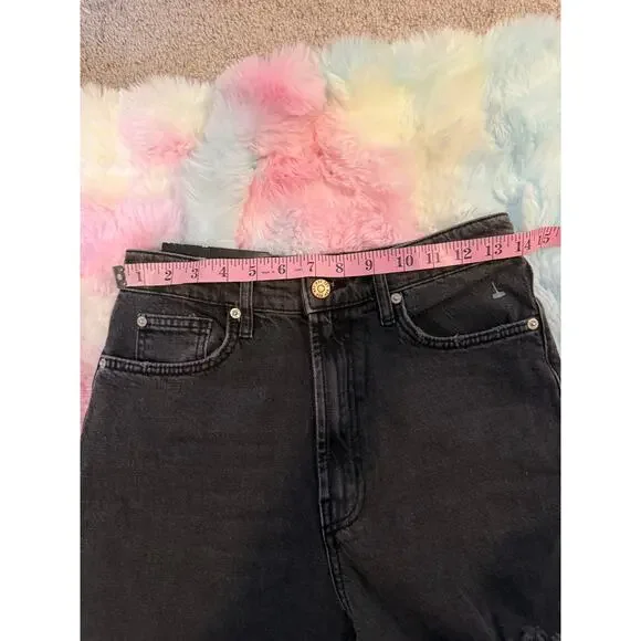 NWT BDG Urban Outfitters High Rise Flare Jeans Black Size 27 - Picture 6 of 8